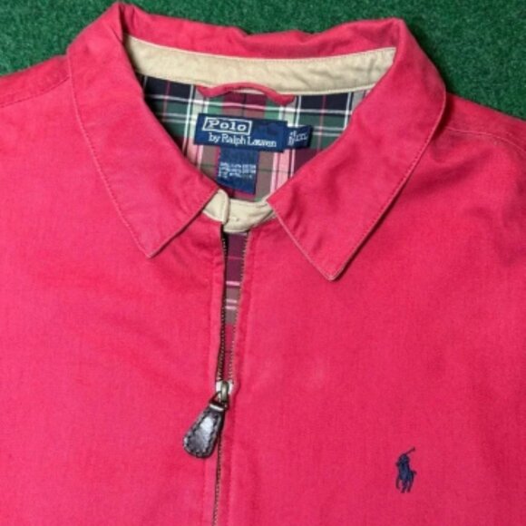 Vintage Polo Ralph Lauren Jacket Mens XXL Harrington Plaid Lined 90s - Picture 2 of 7